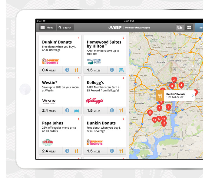 AARP Member Advantage iPad APP